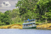 Boat on the Amazon River