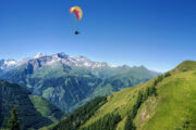 Paraglider in Mountains